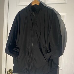 Tumi Men's Classic Black Windbreaker